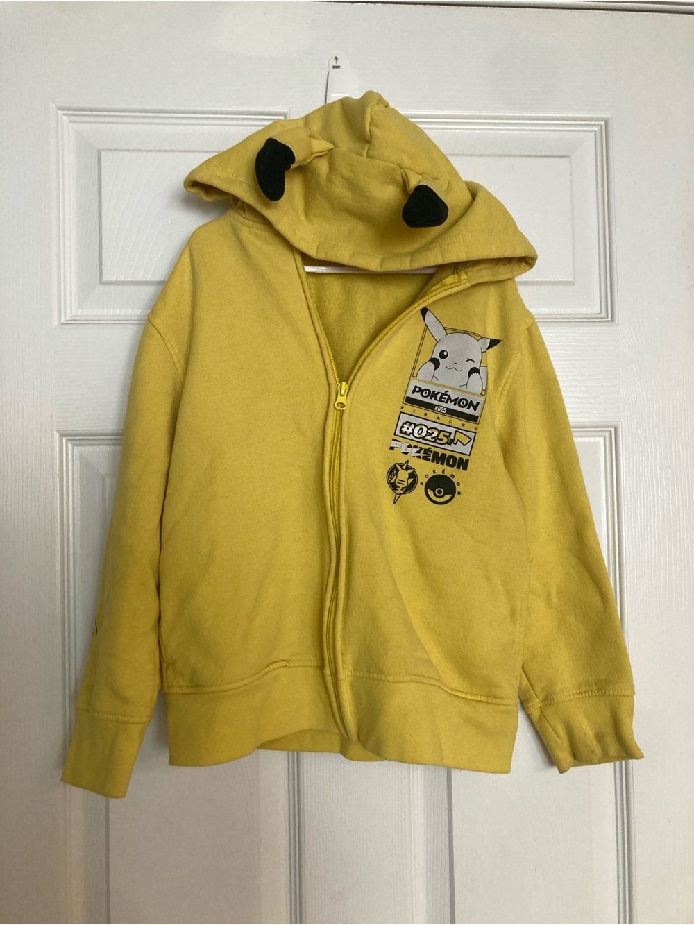 Pokemon Yellow Pikachu Hoodie with Ear Details